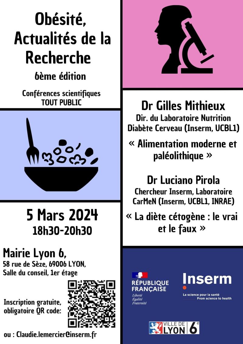 Image INSERM conference for the general public by L. Pirola - Lyon 6th district