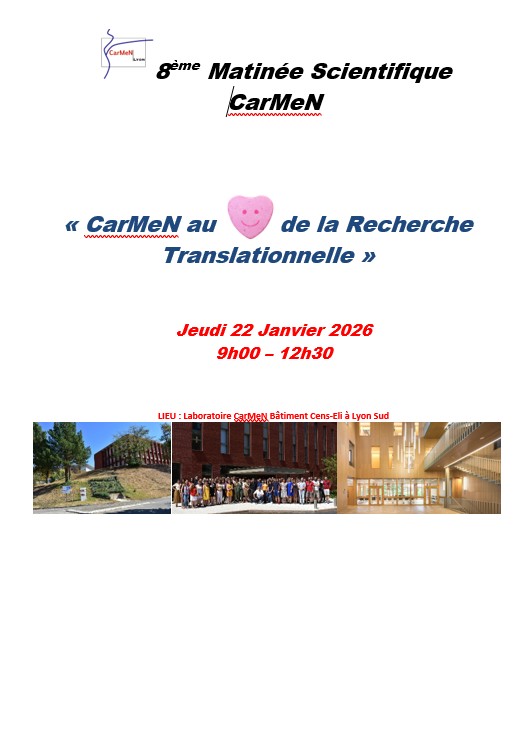 Image actualité CarMeN - 8ème Matinée scientifique CarMeN