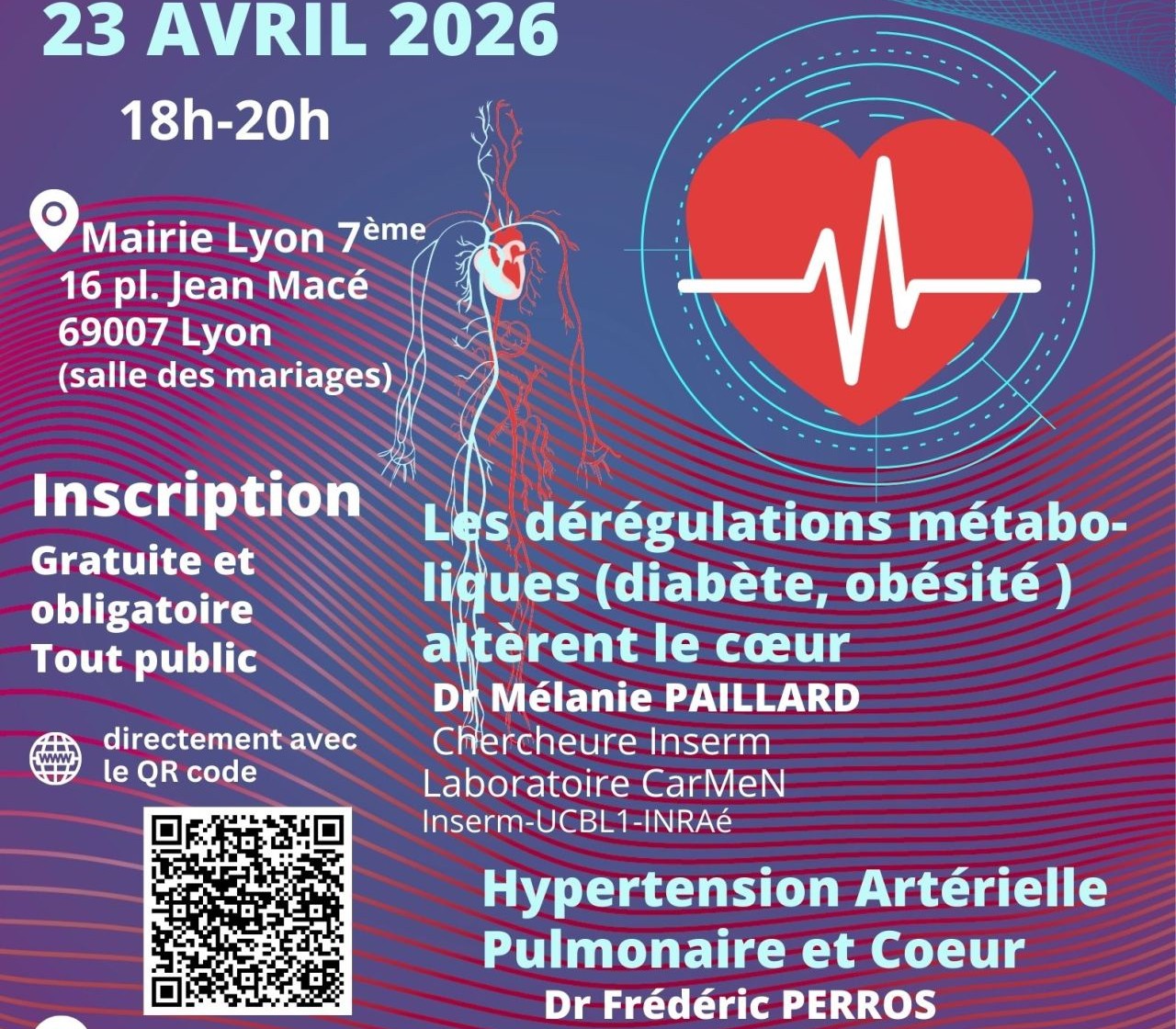 Image actualité CarMeN - Rencontres INSERM Chercheur-Associations-Grand Public Sante vasculaire et cardiaque 23avril2026